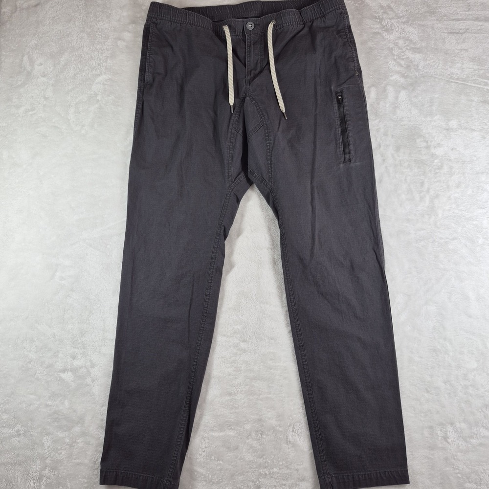 Vuori Ripstop Climber Pants Men's 2XL XXL Gray Elastic Waist Hike Casual V412-L